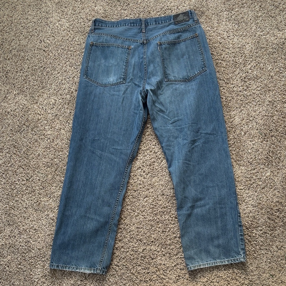 Vintage Levi’s Silver Tab 38x32 Heavyweight Blue grey Washed Denim Baggy Jeans